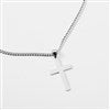 Engraved Sterling Silver Cross Necklace