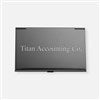 Product Thumbnail Back of Gunmetal Business Card Case