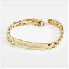 Product Thumbnail Closure on Gold /Sterling ID Bracelet