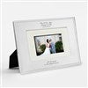Silver Beaded Wedding Frame- Horizontal 