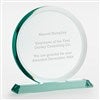 Round Jade Glass Award- Large 