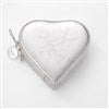 Silver Heart Jewelry Box and Travel Case