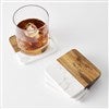 Pmall thumb Personalized Logo Wood and Marble Coaster Set  - 46339