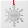 Pmall thumb Personalized Logo Sparkling Snowflake Metal Ornament - 46359