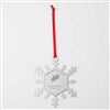 Pmall thumb Personalized Logo Sparkling Snowflake Metal Ornament - 46359