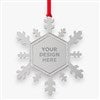 Pmall thumb Personalized Logo Sparkling Snowflake Metal Ornament - 46359