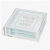 Pmall thumb Personalized Logo Glass Coaster Set With Case - 46417