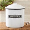 Pmall thumb Personalized Logo Enamel Canister- Medium - 46537