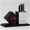 Pmall thumb Personalized Logo Grey Digital Desk Clock and Organizer  - 46692
