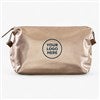 Pmall thumb Personalized Logo Vegan Leather Cosmetic Travel Case- Rose Gold  - 46756