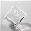 Pmall thumb Personalized Logo Crystal Cube Paperweight  - 46810