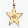 Pmall thumb Personalized Logo Gold Star Metal Ornament - 46947