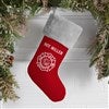 Pmall thumb Personalized Logo Grey Fur Cuff Christmas Stocking - 46982