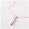 Product Thumbnail Rose Gold Vertical Cube Necklace