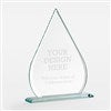 Pmall thumb Personalized Logo Glass Tear Drop Award - Small  - 47049