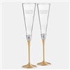 With Love Gold Flute Pair