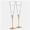 Product Thumbnail With Love Gold Flute Pair