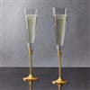 Product Thumbnail With Love Gold Flute Pair Filled