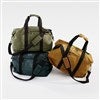 Product Thumbnail Embroidered Waxed Duffle Bags (Angled)