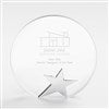 Pmall thumb Corporate Logo Recogniton Round Star Glass Award  - 47169