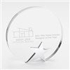 Pmall thumb Corporate Logo Recogniton Round Star Glass Award  - 47169