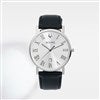 Pmall thumb Corporate Bulova Milestone Silver and Black Leather Watch - 47216