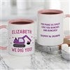 11oz Pink Handle Mug