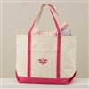 Pink Canvas Tote Bag