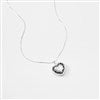 Pave Scroll Heart Locket Front