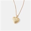 Gold Plated Pave Heart Locket Front