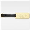 Product Thumbnail Engraved Brass Luggage Tag
