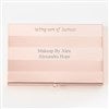 Product Thumbnail Rose Gold Striped Card Case Front