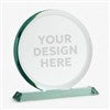 Pmall thumb Engraved Logo Round Jade Glass Award- Large  - 48111