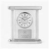 Pmall thumb Engraved Logo Silver and Glass Column Clock - 48233