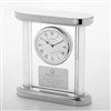 Pmall thumb Engraved Logo Silver and Glass Column Clock - 48233