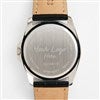 Pmall thumb Engraved Logo Citizen Milestone Quartz Black Leather & Silver Watch - 48254