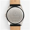 Pmall thumb Engraved Logo Citizen Milestone Quartz Black Leather & Silver Watch - 48254
