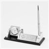 Pmall thumb Engraved Logo Spinning Clock and Pen Stand  - 48468