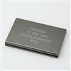 Pmall thumb Engraved Logo Gunmetal & Black Matte Business Card Case - 48712