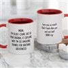 11 oz. red handled mug