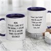 Product Thumbnail 11 oz. blue handled mug