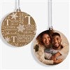 Product Thumbnail 2 Sided Wood Ornament