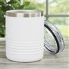 Pmall thumb Personalized Logo 10 oz. White Vacuum Insulated Stainless Steel Tumbler - 49118