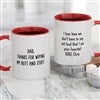 11 oz. Red mug