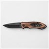 Product Thumbnail Gunmetal and Wood Pocket Knife (Open)