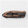 Product Thumbnail  Gunmetal and Wood Pocket Knife (Folded)
