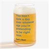 Product Thumbnail Beer Can Glass (Front & Back View)