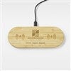 Pmall thumb Engraved Logo 2-in-1 Bamboo Charging Dock - 50013