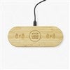 Pmall thumb Engraved Logo 2-in-1 Bamboo Charging Dock - 50013