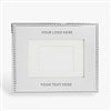 Pmall thumb Engraved Logo Silver Beaded 4x6 Picture Frame - 50035